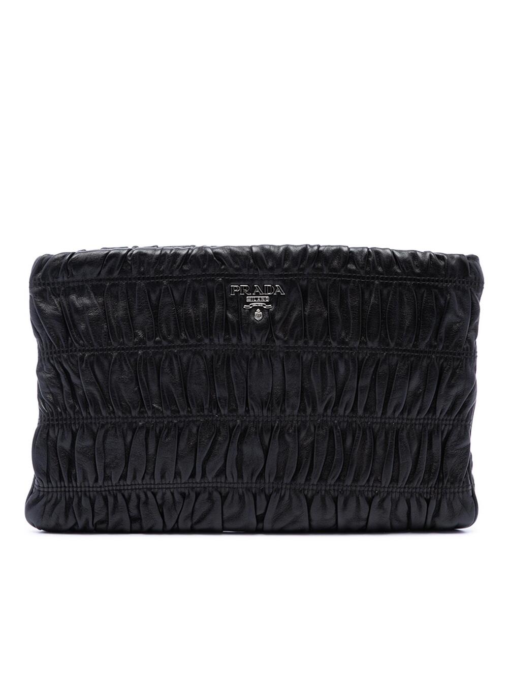 Prada Nappa Gaufre Clutch Pre-Loved #350319P48B
